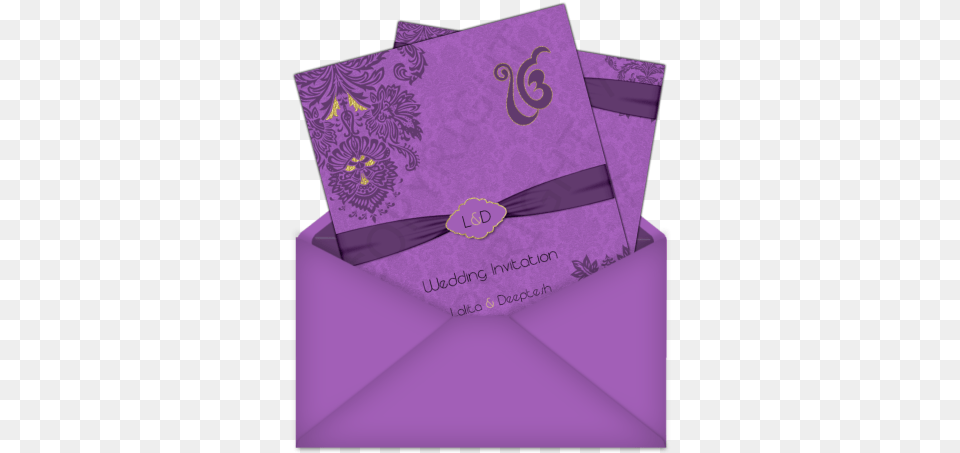 Letter Style Email Indian Wedding Invitation Design Low Price Invitation Card With Price, Envelope, Mail, Purple Png Image