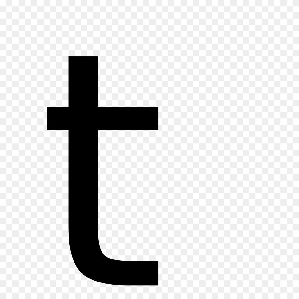 Letter T, Gray Png