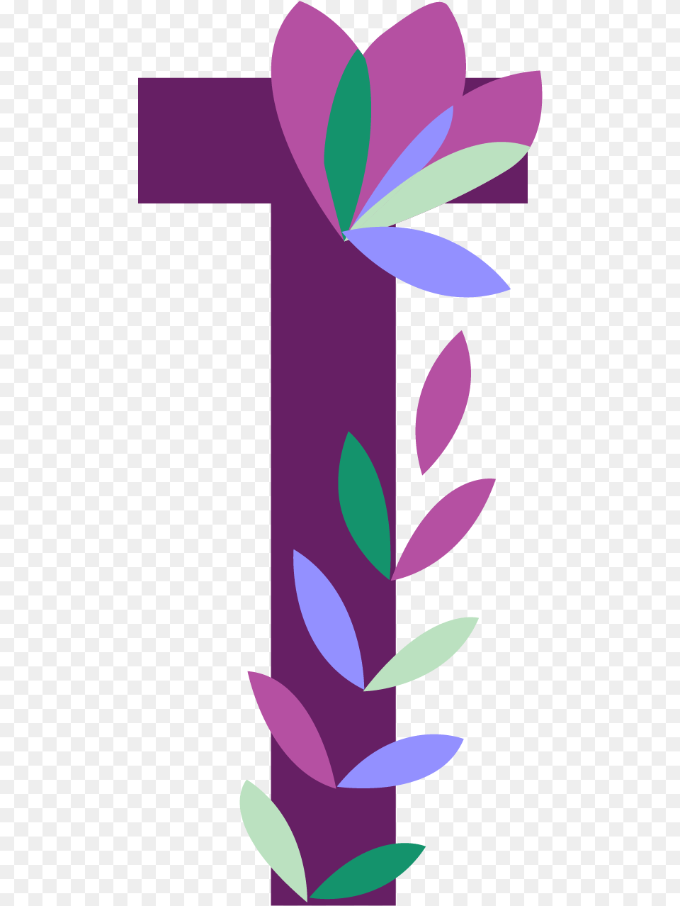 Letter T Image Letter T, Art, Graphics, Floral Design, Pattern Png