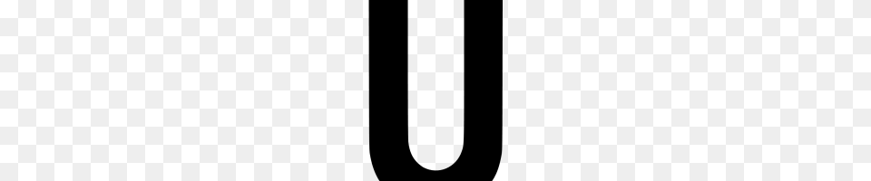 Letter U Image, Gray Free Png Download