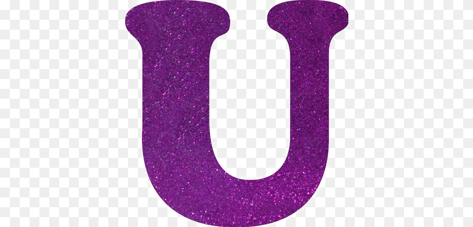 Letter U Photo Vector Clipart, Glitter, Purple Png Image