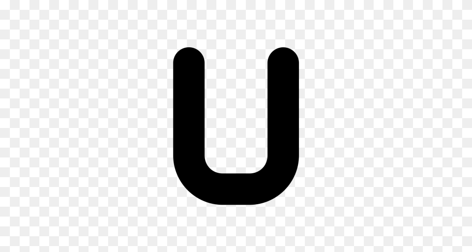 Letter U Transparent Image Arts, Gray Free Png