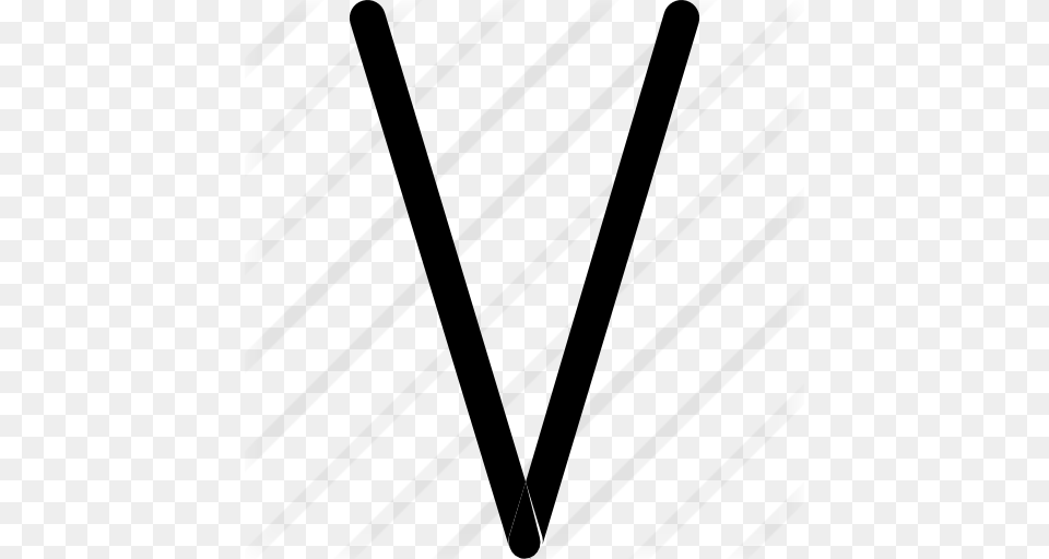 Letter V, Gray Free Transparent Png