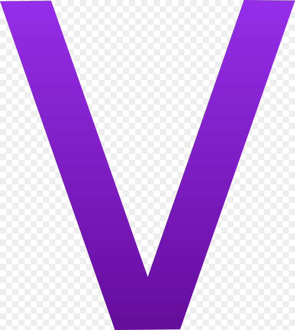 Letter V Clipart Images, Green, Purple, Triangle Free Png Download
