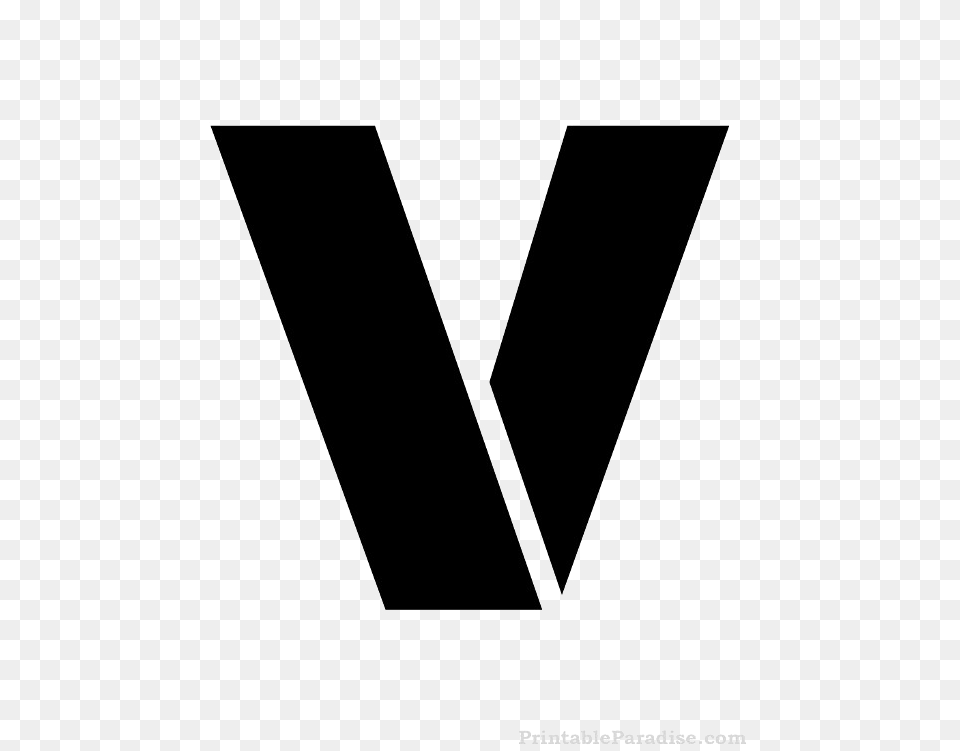 Letter V Picture Vector Clipart, Triangle, Logo Free Png