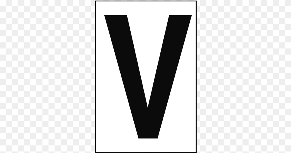 Letter V White Sign Triangle, Logo Free Transparent Png