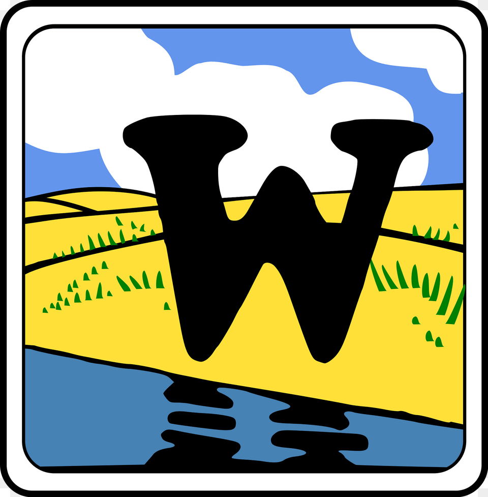 Letter W Clipart, Outdoors, Nature, Logo Free Transparent Png