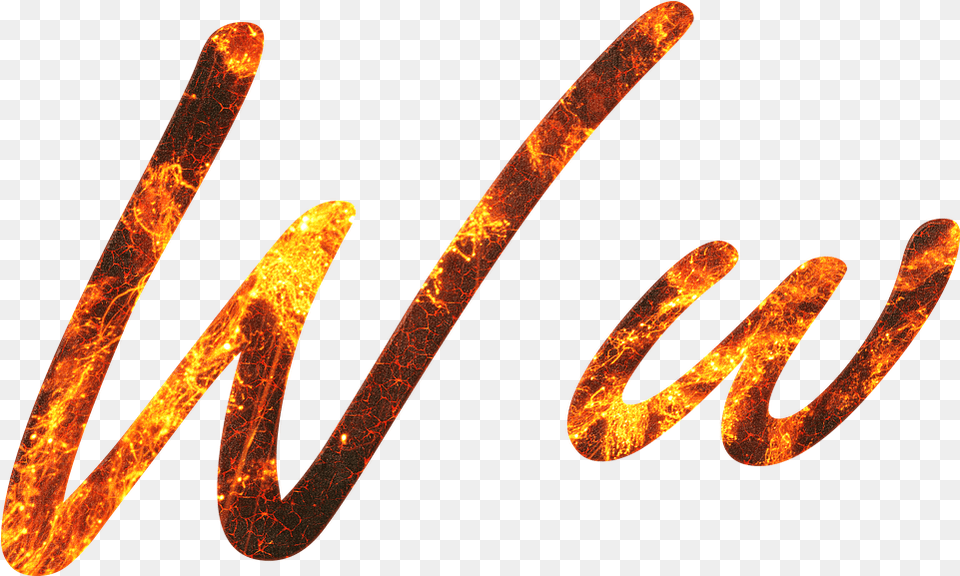 Letter W Fire Calligraphy, Coil, Spiral, Text, Blade Png Image