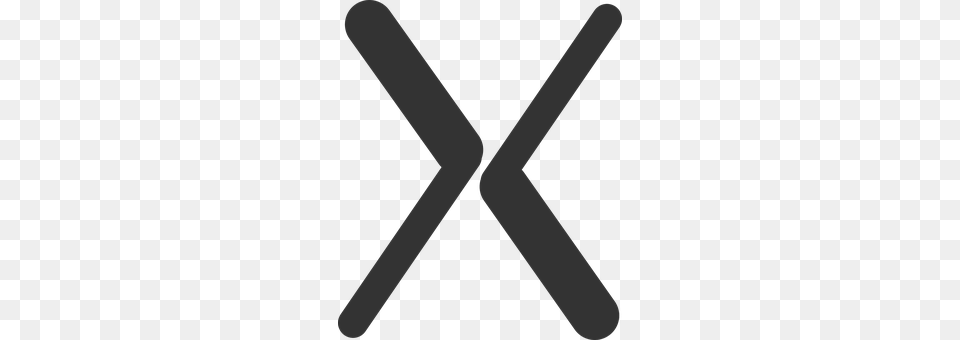 Letter X Baton, Stick, Cutlery, Fork Free Png
