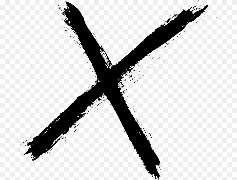 Letter X, Silhouette, Stencil, Cross, Symbol Free Png Download