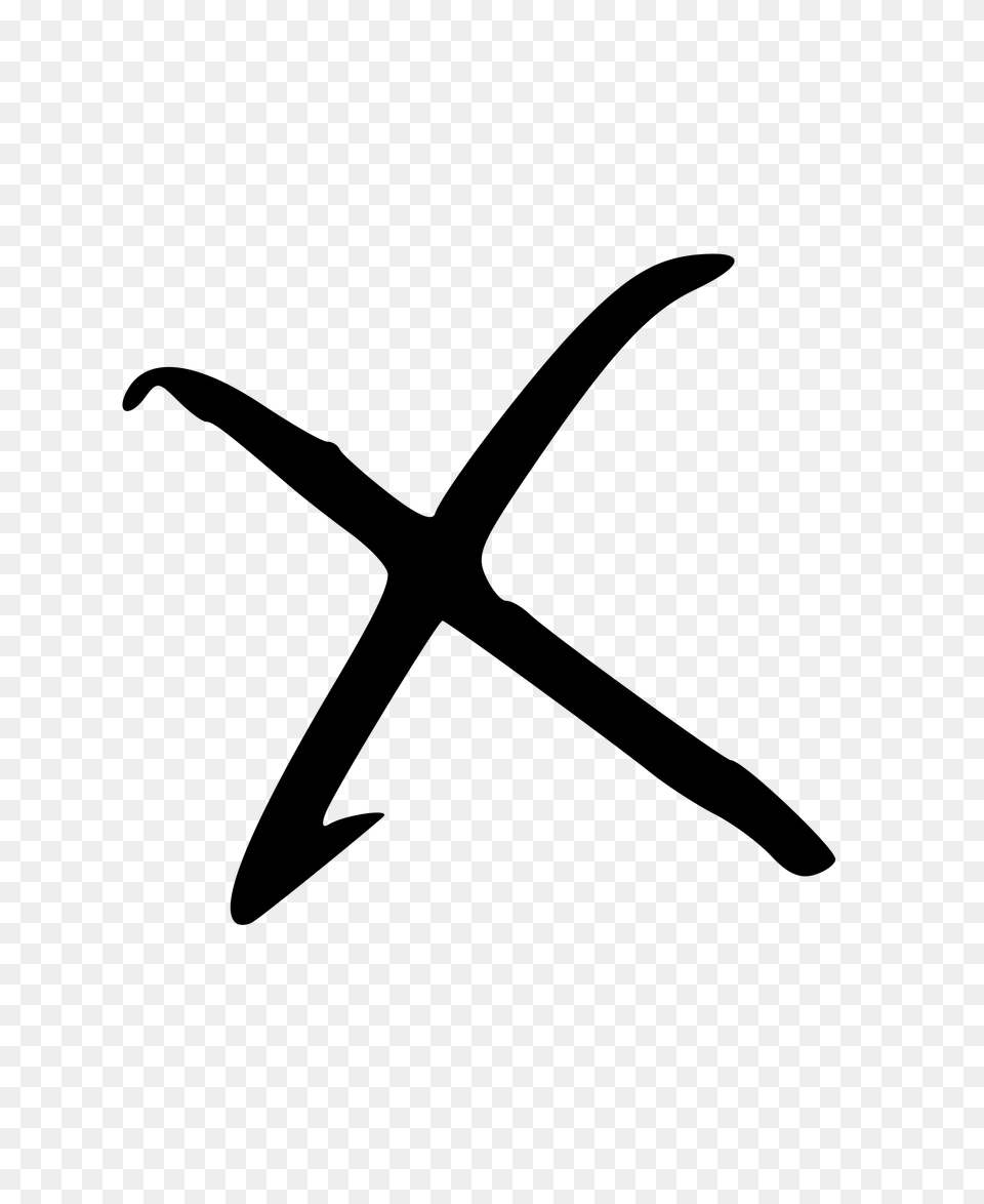 Letter X Or Multiply Icons, Gray Free Transparent Png