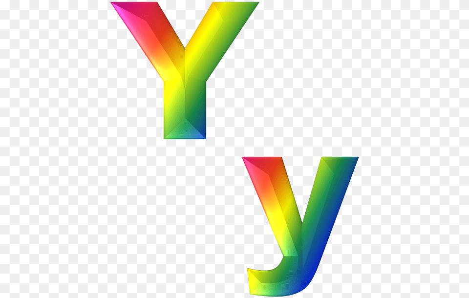 Letter Y 3d Abc Alphabet Rainbow Gradient Bright Graphic Design, Art, Graphics, Lighting, Logo Free Png