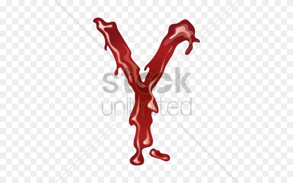 Letter Y With Dripping Blood Vector Image, Food, Ketchup Png