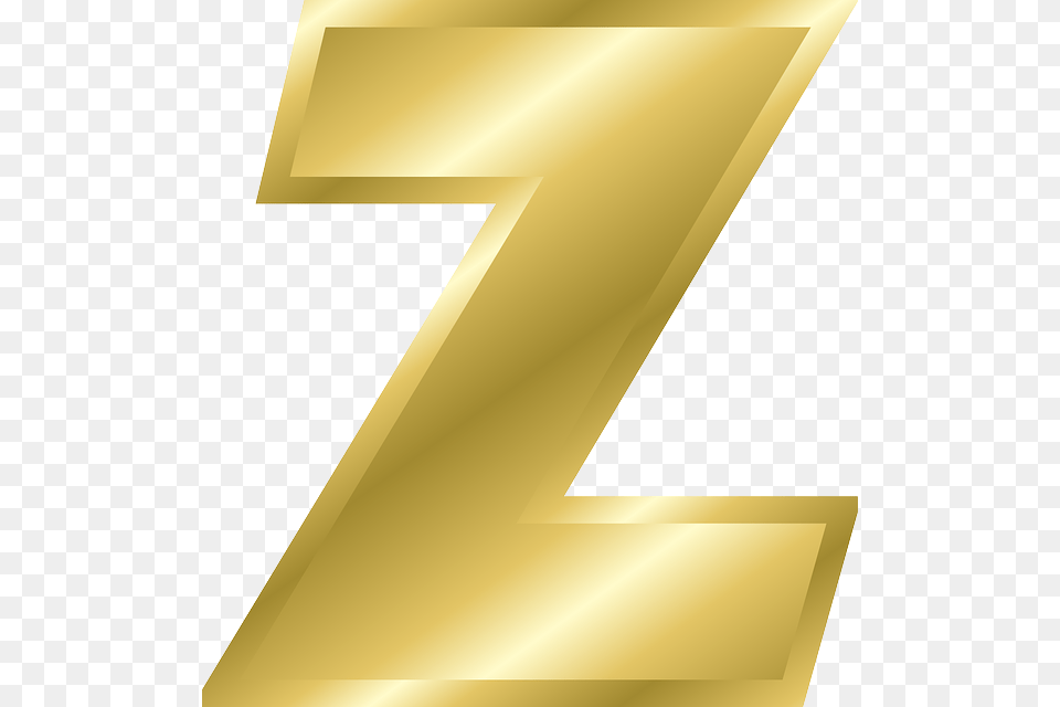 Letter Z Lowercase Alphabet Abc Gold Gradient Huruf Z, Text Free Png
