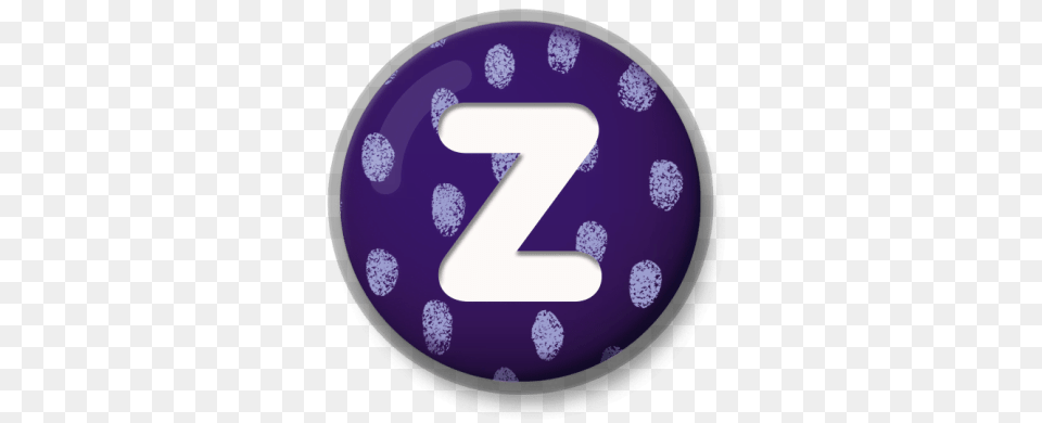 Letter Z Purple Roundlet, Number, Symbol, Text, Disk Png Image