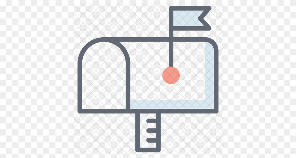 Letterbox Icon Of Colored Outline Style Horizontal, Gate, Fence, Light, Traffic Light Free Png