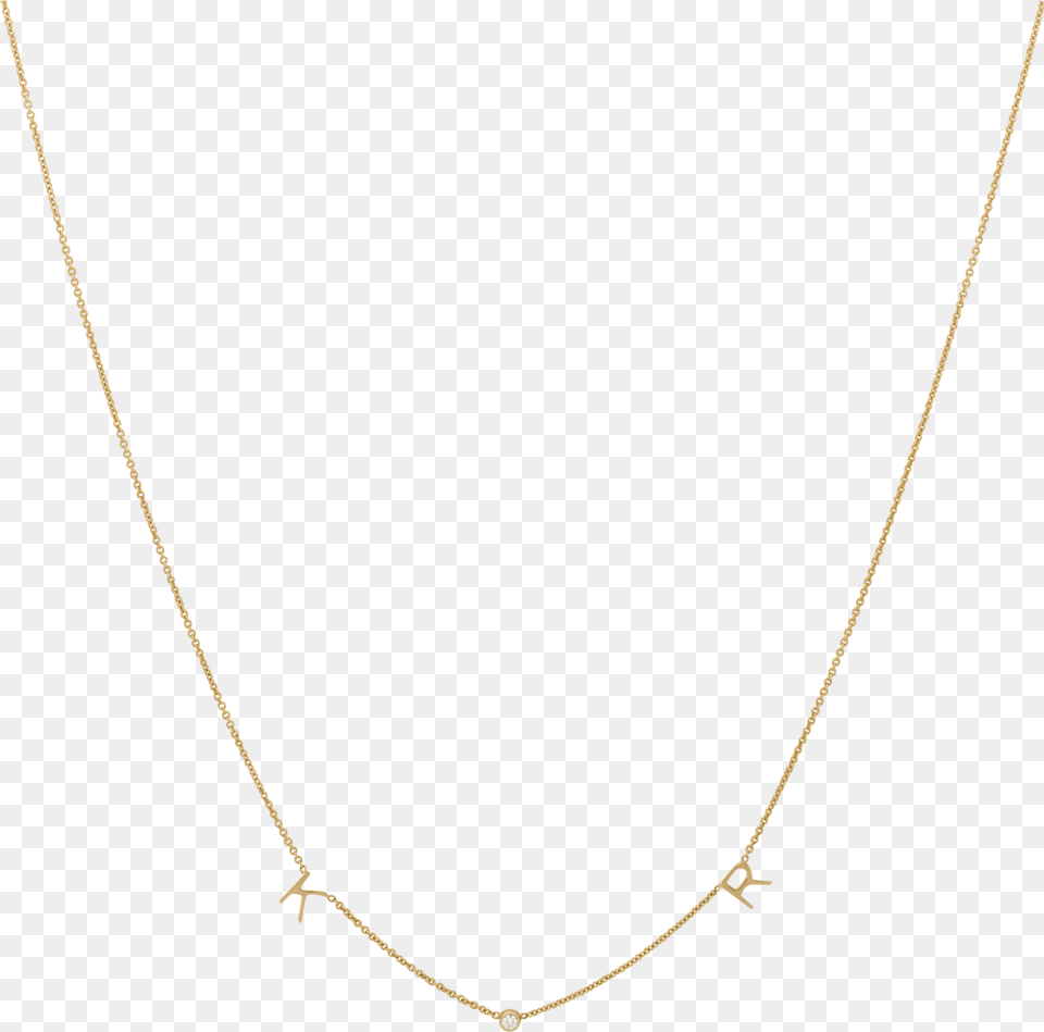 Letters Amp Birthstone Necklace 14crt Gold Necklace, Accessories, Jewelry Free Png Download