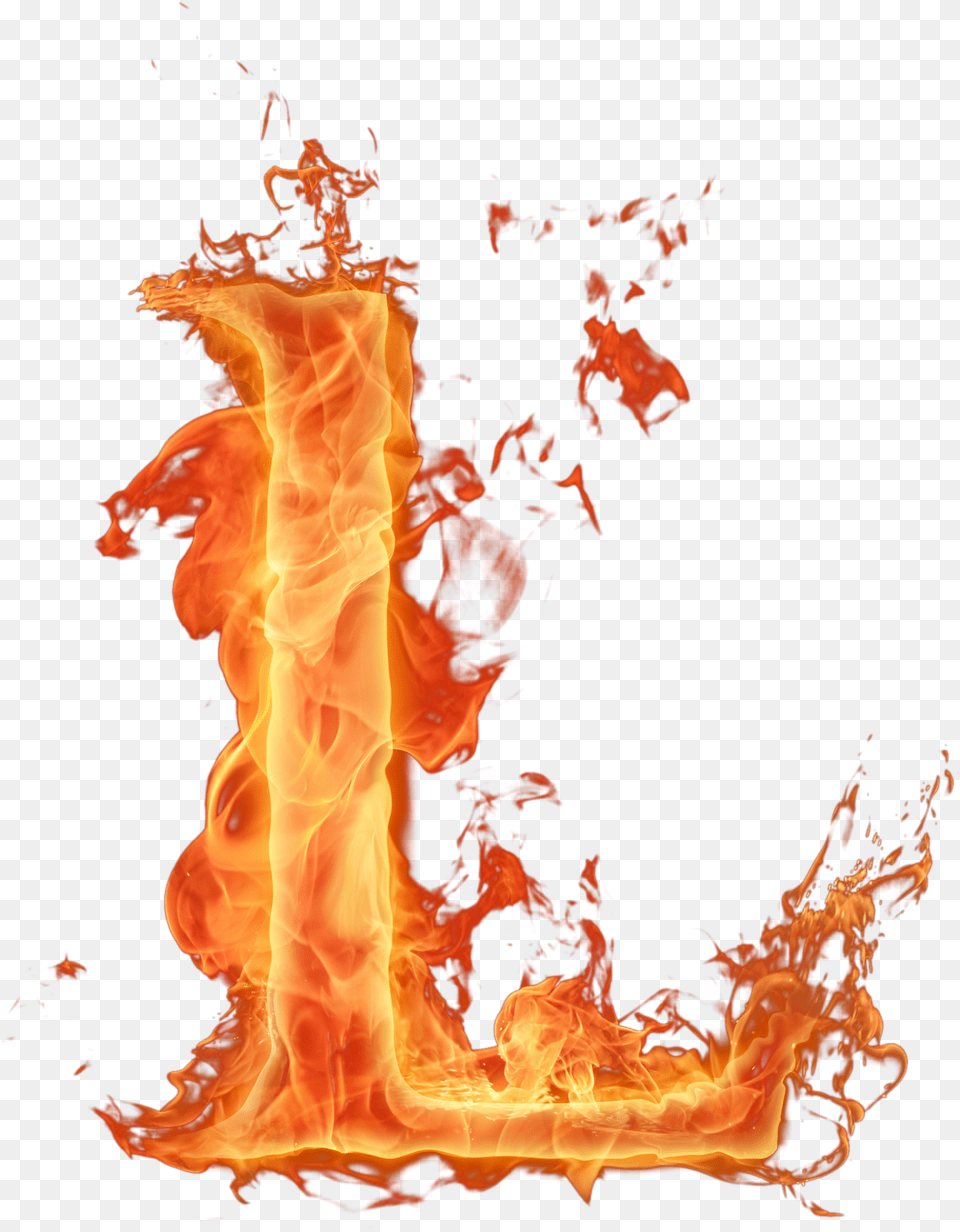 Letters Clipart Flame Picture Fire Letter L, Bonfire Free Png