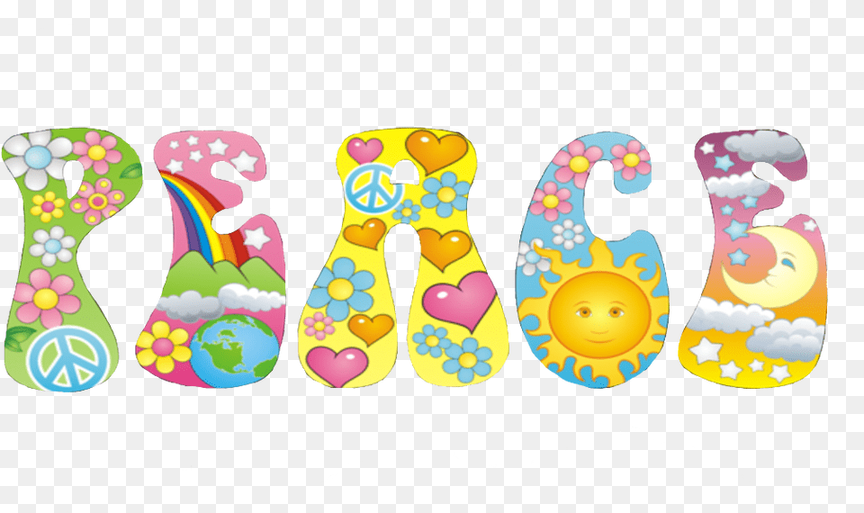 Letters Word Peace Natnat7w Baby Toys, Clothing, Flip-flop, Footwear Free Png Download