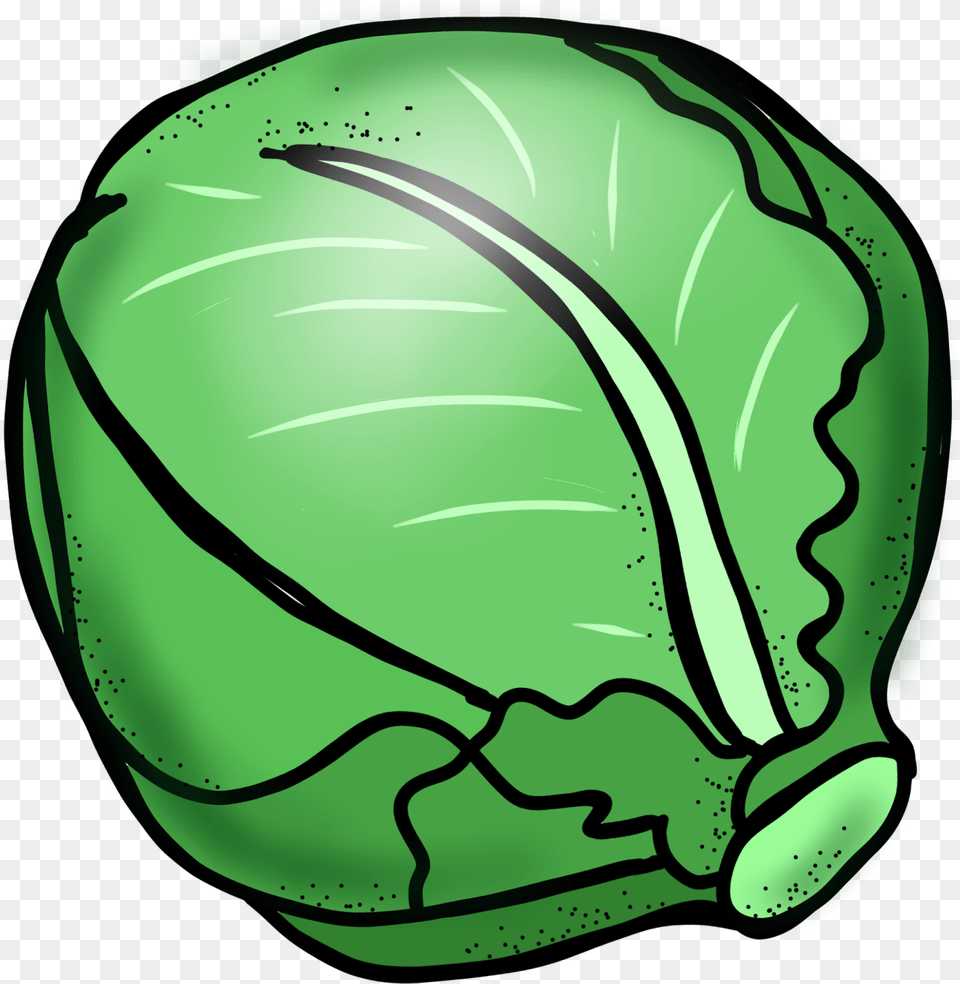 Lettuce Black And White Images Images Clipart Cabbage Black And White Clipart, Food, Leafy Green Vegetable, Plant, Produce Free Png Download