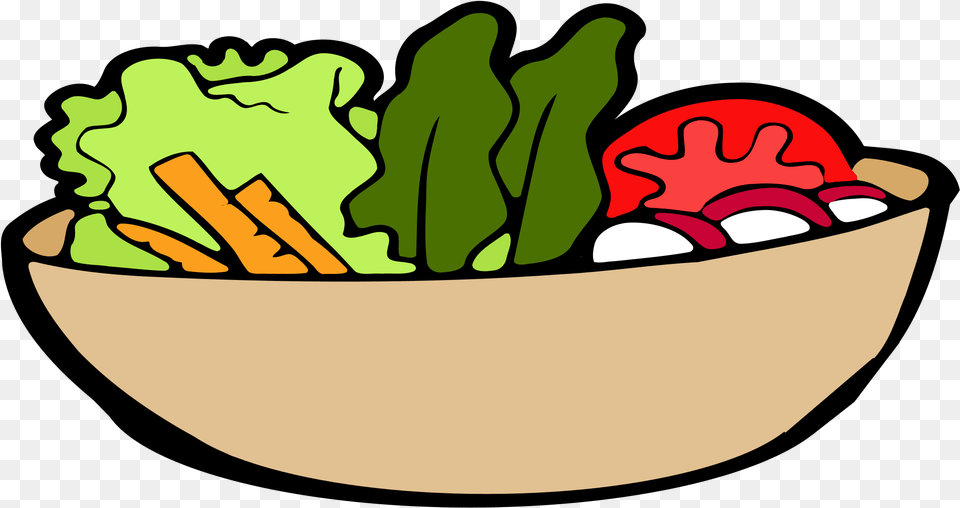 Lettuce Clipart Face Salad Clipart Transparent Background, Bowl, Food, Plant, Produce Free Png Download
