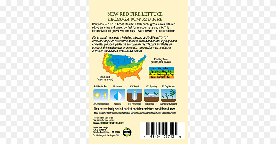 Lettuce Seed Packet Back, Advertisement, Poster, Text, Chart Free Png Download