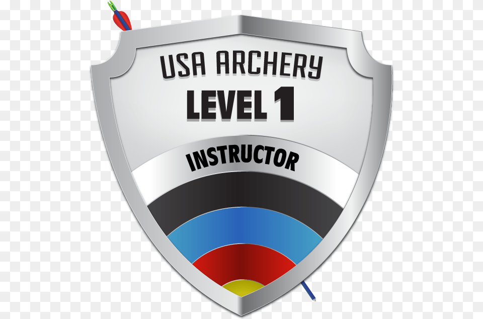 Level 1 Instructor Certification Icon Usa Archery Level 1 Instructor, Badge, Logo, Symbol Free Png