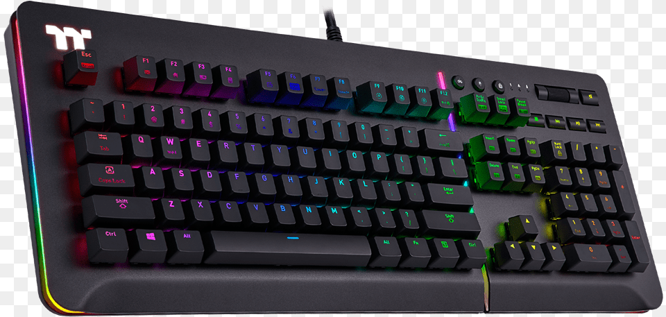 Level 20 Rgb Razer Green Gaming Keyboard, Computer, Computer Hardware, Computer Keyboard, Electronics Free Png