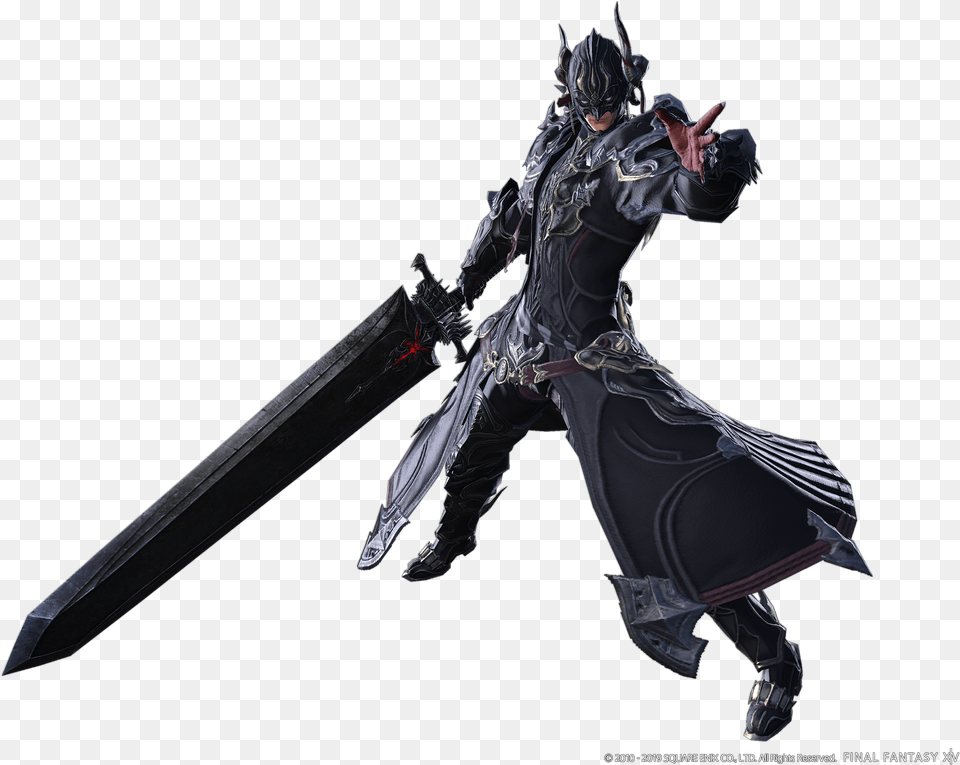 Level 80 Dark Knight Armor, Sword, Weapon, Blade, Dagger Png Image
