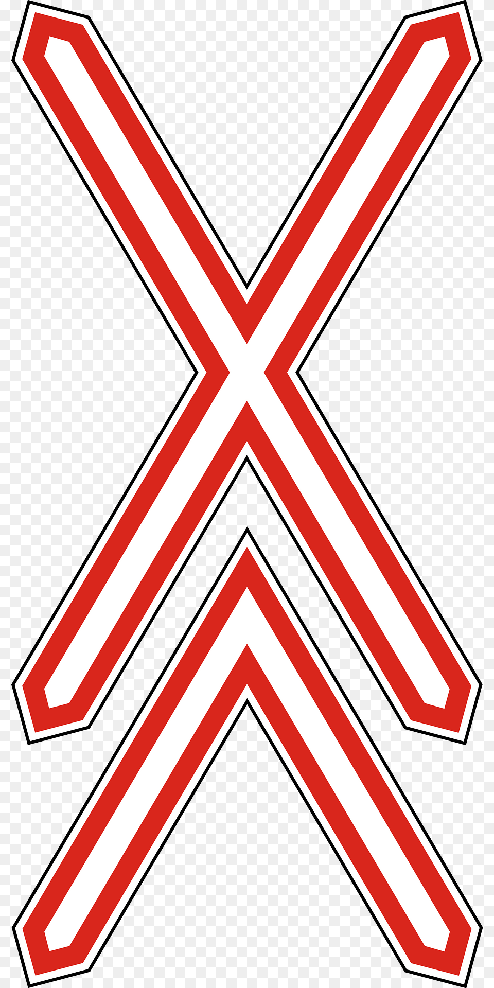 Level Crossing Multiple Tracks Sign In Hungary Clipart, Symbol Free Png Download