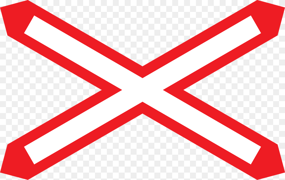 Level Crossing One Track Sign In Austria Clipart, Symbol Free Png
