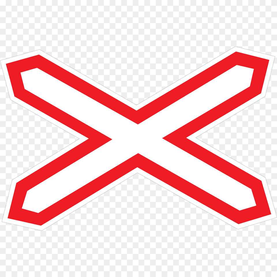 Level Crossing One Track Sign In Ukraine Clipart, Symbol, Dynamite, Weapon Free Png Download