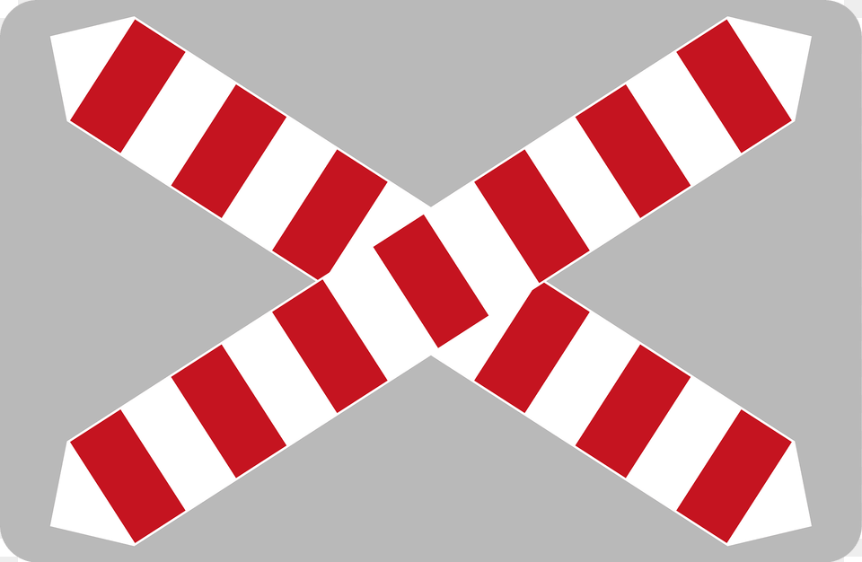 Level Crossing Without Gates Single Track Clipart, Fence, Barricade Free Png Download