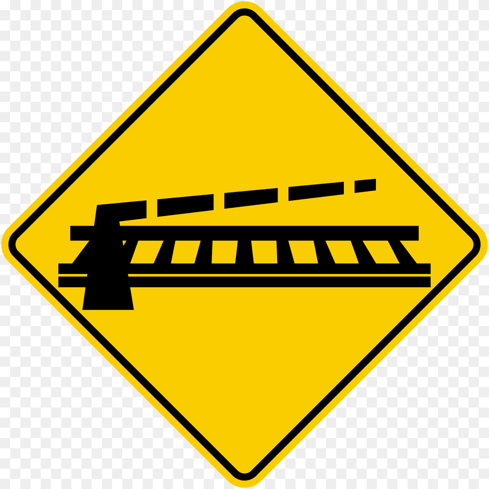 Level Railroad Crossing With Barriers Ahead Sign In Colombia Clipart, Symbol, Road Sign Png Image