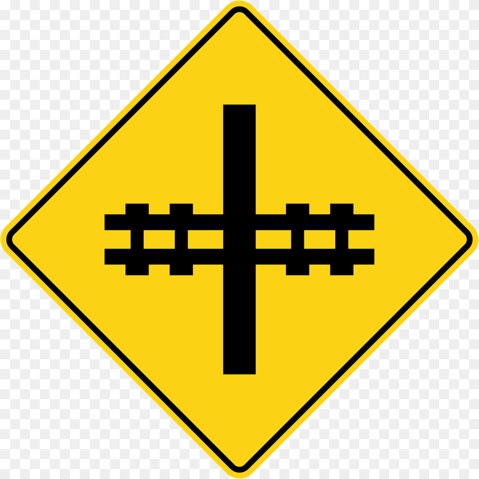 Level Railroad Crossing With Barriers Ahead Sign In Ontario Clipart, Symbol, Road Sign, Cross Png