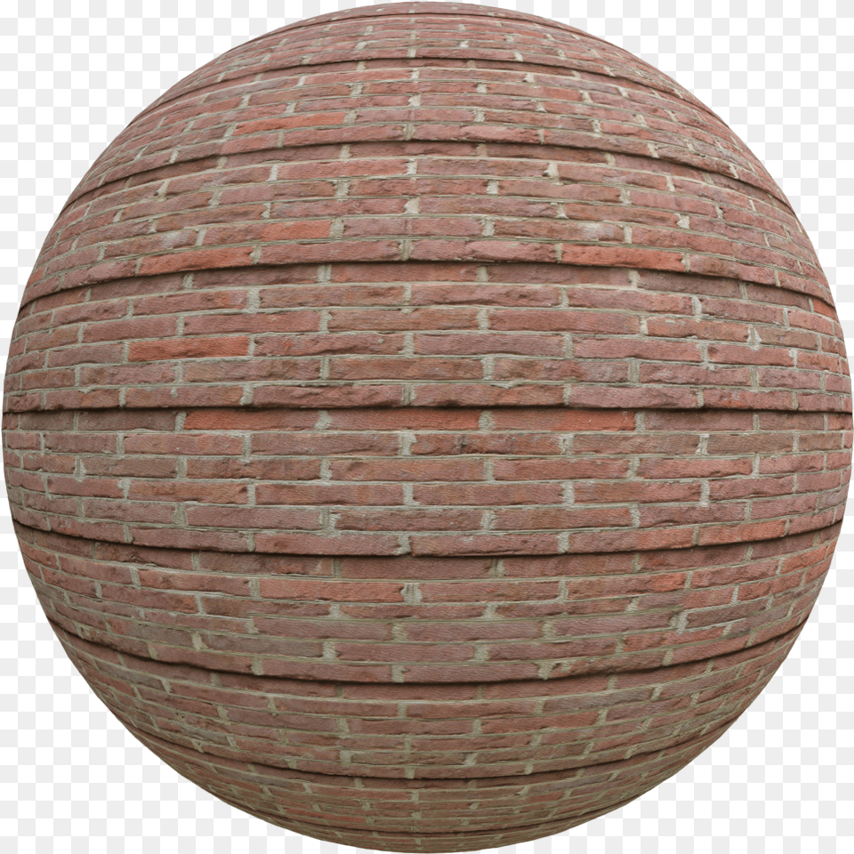 Levelled Red Brick Texture Circle, Sphere, Photography, Fisheye, Person Free Png Download