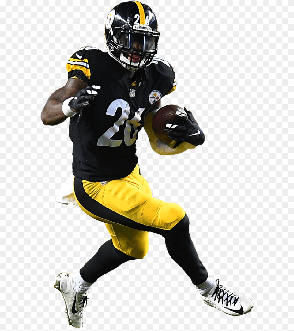 Leveon Bell Pictures Le Veon Bell Clear, Helmet, Playing American Football, Person, Man Free Png
