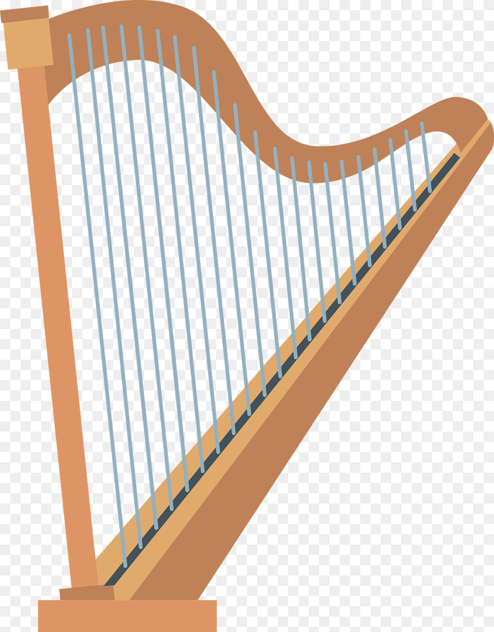 Lever Harp Clipart, Musical Instrument Png