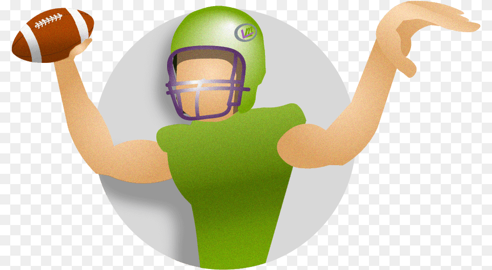 Leverage Football Player Throwing A Pass American Football, Helmet, American Football, Person, Playing American Football Free Png