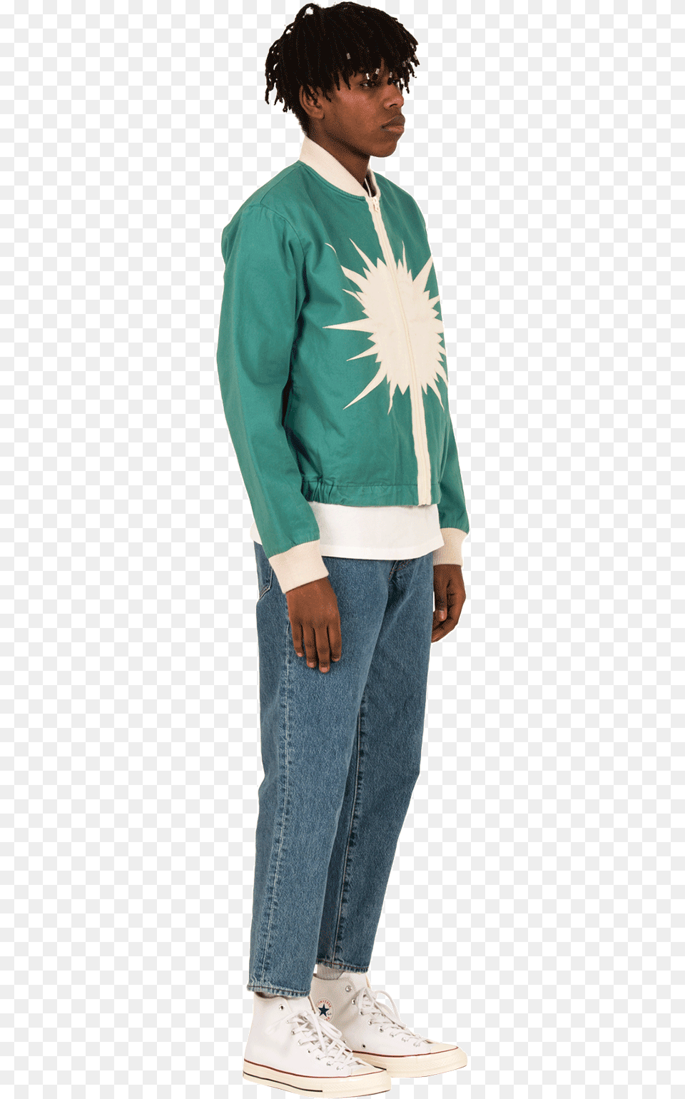 Levi S Coats Amp Jackets Lvc Starburst Bomber Green Standing, Clothing, Sleeve, Jeans, Pants Png Image