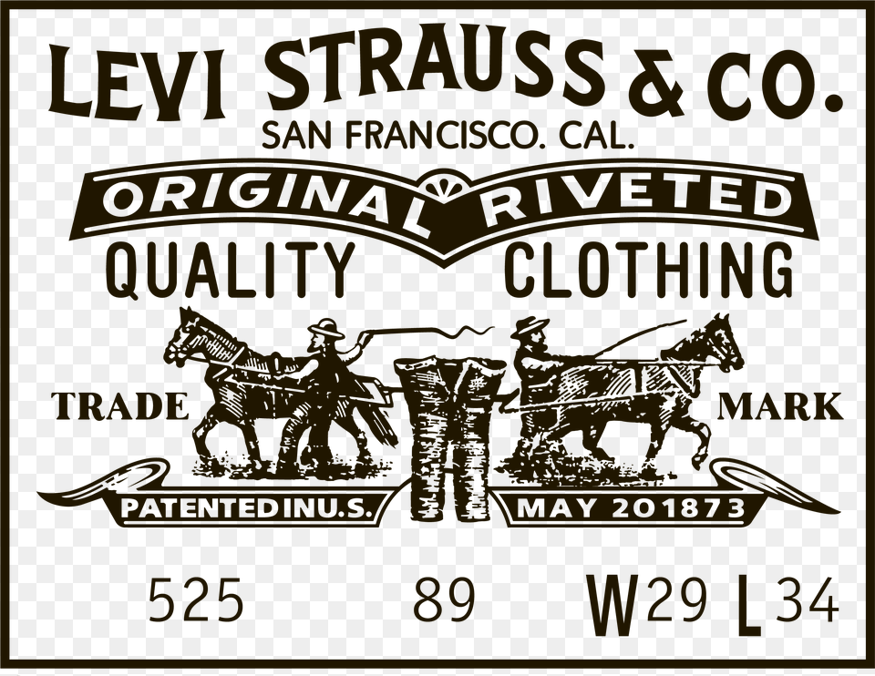 Leviquots Logo Antiguo Levi39s Two Horse Logo, Advertisement, Poster, Text, Symbol Png