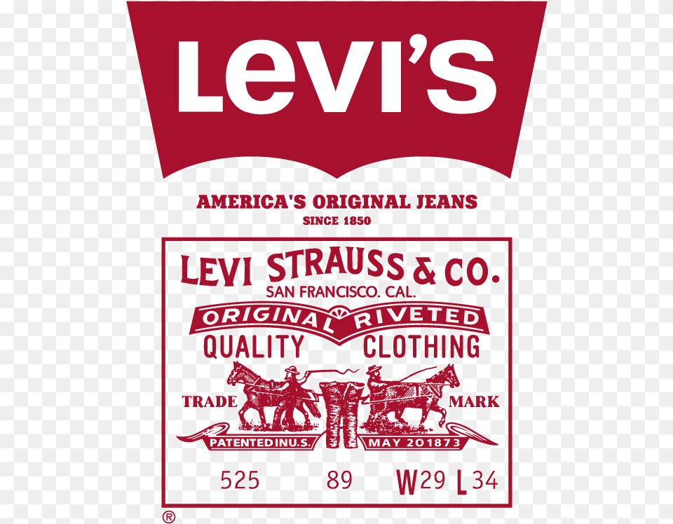 Levis Americas Original Riveted Jeans Logo Vector Levis Strauss Logo, Advertisement, Poster Free Transparent Png