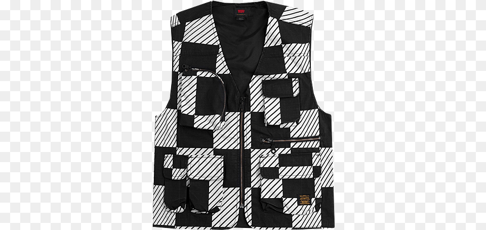 Levis Skate Utility Vest Kelly Checkers Arrow U0026 Beast Skater Jvest, Clothing, Lifejacket, Accessories, Formal Wear Free Png