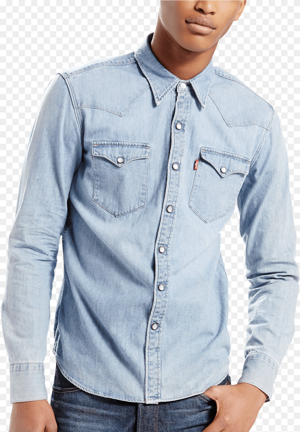 Levis Womens Denim Shirt Dress Levis Fitted Denim Shirt, Clothing, Jeans, Long Sleeve, Pants Free Png Download