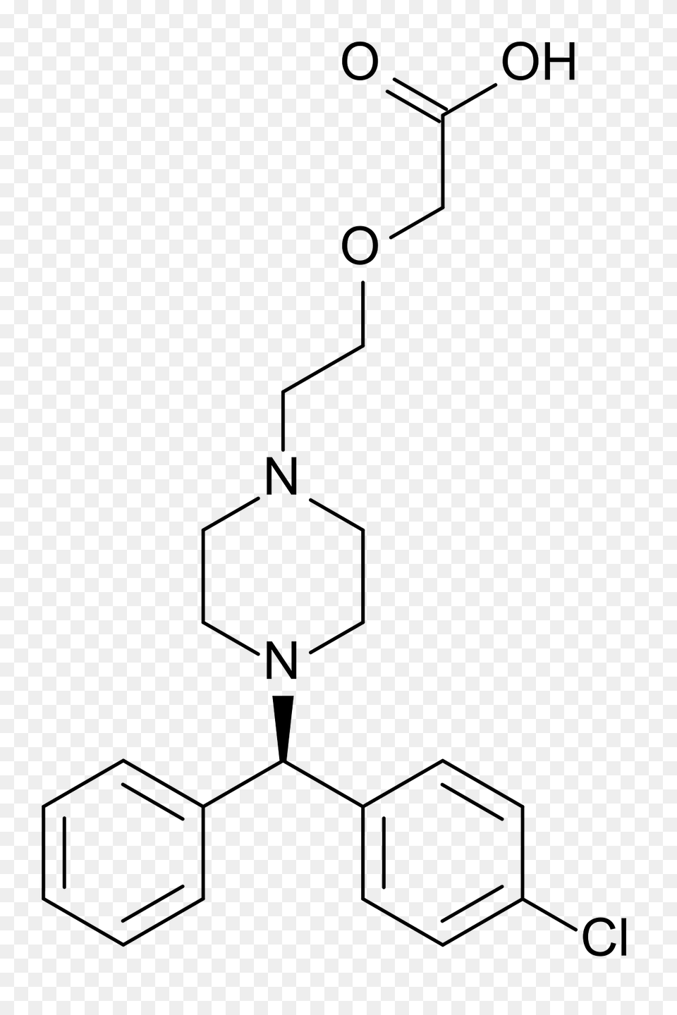 Levocetirizine Structure Clipart Free Png Download