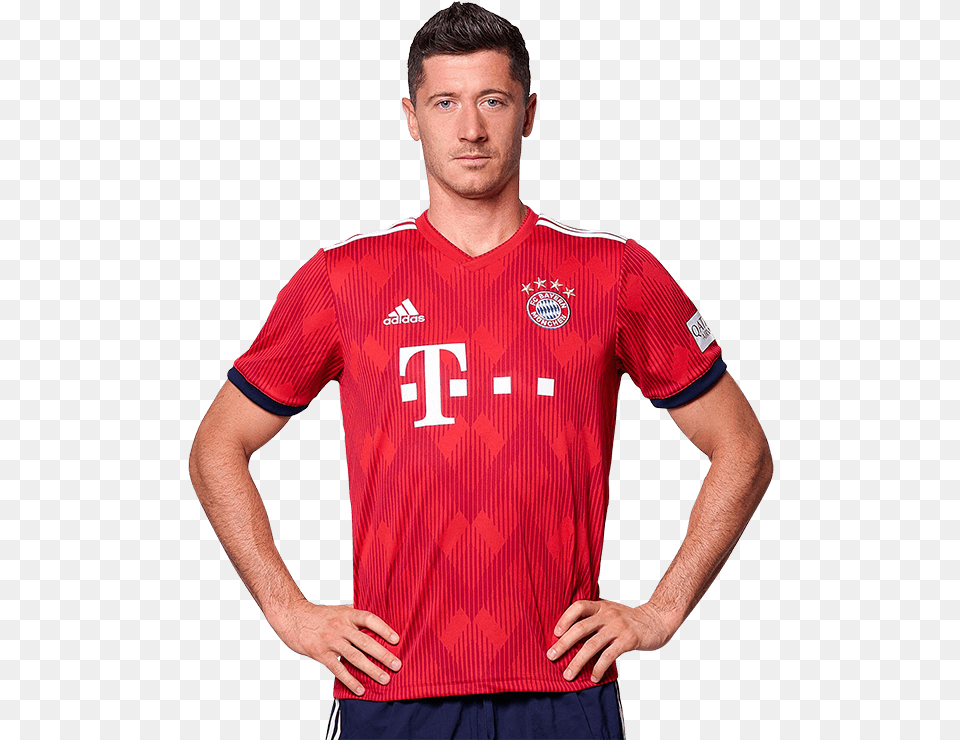 Lewandowski Bayern Kit 2014, Clothing, Shirt, Adult, Male Free Png Download