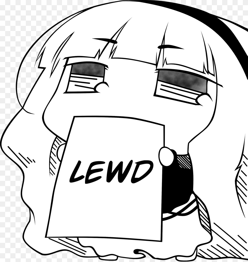 Lewd Anime Girl Sign, Book, Comics, Publication, Art Free Png