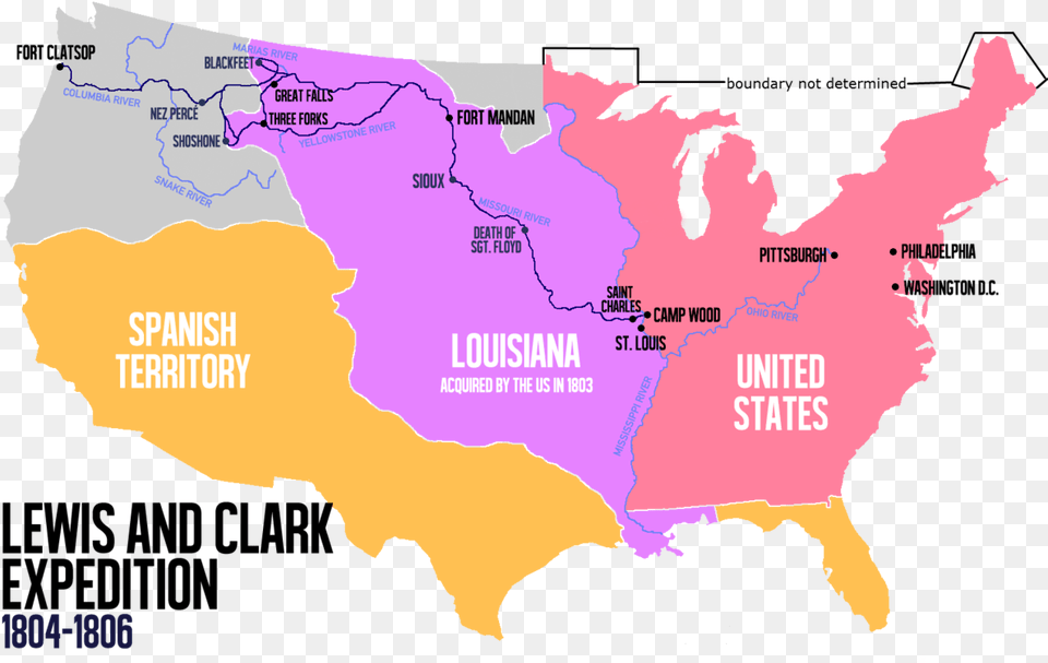 Lewis And Clark Expedition, Atlas, Chart, Diagram, Map Free Png Download