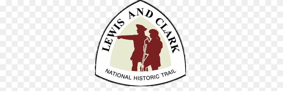 Lewis And Clark National Historic Trail Logo, Adult, Male, Man, Person Free Png Download