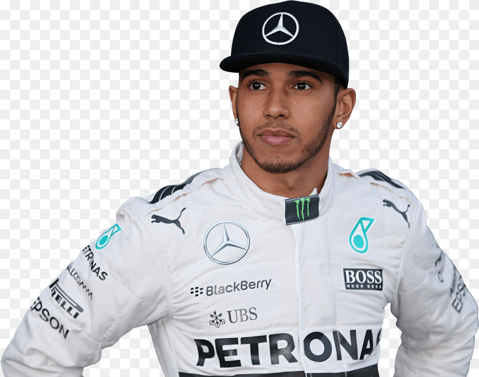 Lewis Hamilton Looking Up Lewis Hamilton White Background, Shirt, Hat, Clothing, Cap Free Png